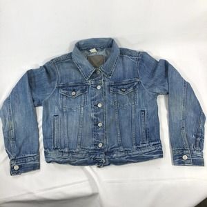 Levis Red Tab Denim Jean Jacket Youth Large (Fits Smaller) Trucker Button Jacket